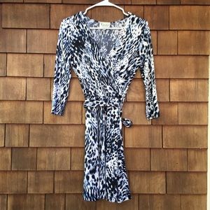 Leota Faux Wrap Animal Print Dress Stitch Fix